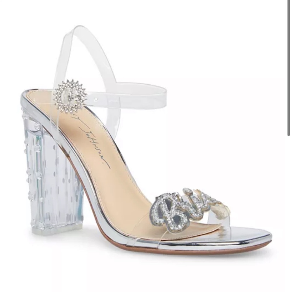 Women's Barie Embellished Clear Bridal Dress Sandals